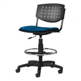 Silla Cajero Brecia Tela Mini Color Pizarra