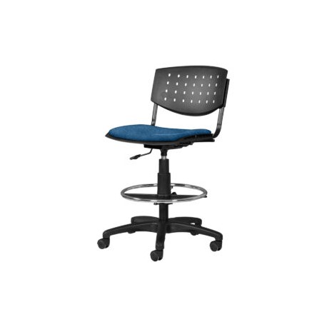 Silla Cajero Brecia Tela Stella Color Azul