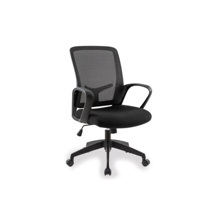 Silla Operativa H9 Mesh y Tela Negra