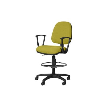 Silla Cajero Regia con Brazos 1007 Tela Adison Color Pera
