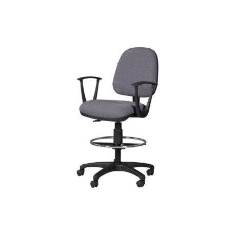 Silla Cajero Regia con Brazos 1007 Tela Adison Color Plata