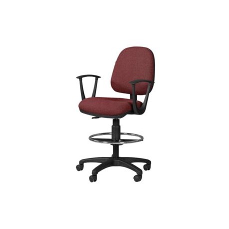 Silla Cajero Regia con Brazos 1007 Tela Mini Ciruela