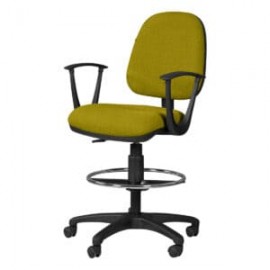 Silla Cajero Regia con Brazos 1007 Tela Mini Color Pera