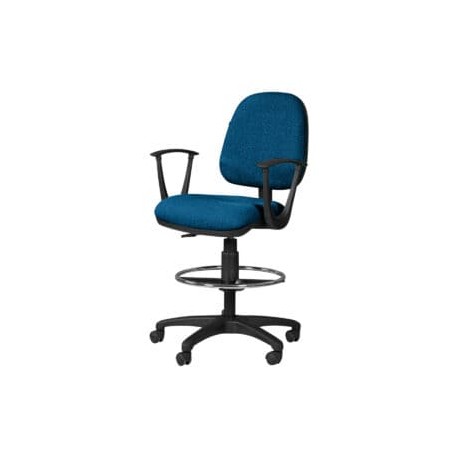 Silla Cajero Regia con Brazos 1007 Tela Mini Color Pizarra