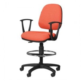Silla Cajero Regia con Brazos 1007 Tela Mini Coral