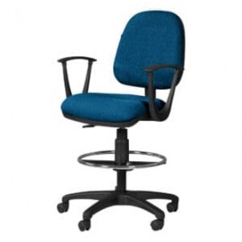 Silla Cajero Regia con Brazos 1007 Tela Mini Color Pizarra