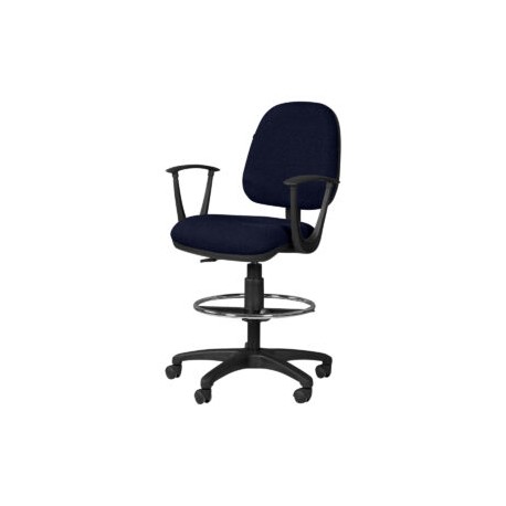 Silla Cajero Regia con Brazos 1007 Tela Stella Color Marino