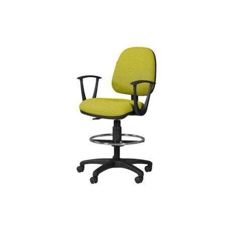 Silla Cajero Regia con Brazos 1007 Tela Mini Verde Manzano