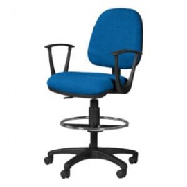 Silla Cajero Regia con Brazos 1007 Tela Stella Color Pizarra