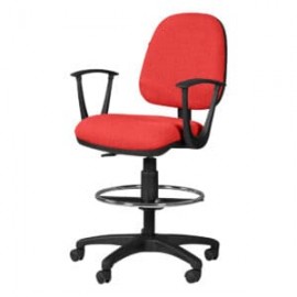 Silla Cajero Regia con Brazos 1007 Tela Stella Color Coral