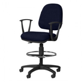 Silla Cajero Regia con Brazos 1007 Tela Stella Color Marino