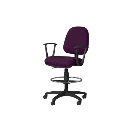 Silla Cajero Regia con Brazos 1007 Tela Stella Color Uva