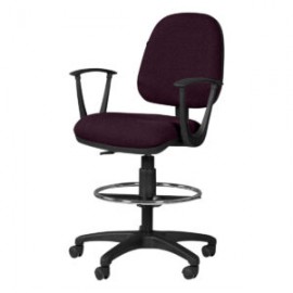 Silla Cajero Regia con Brazos 1007 Tela Stella Color Violeta