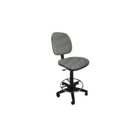 Silla Cajero Regia, con Aro Cromado y regaton, en Tela Addison Silver