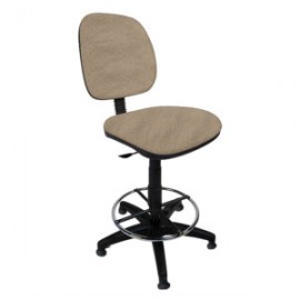 Silla Cajero sin Brazos Regia 1007 Aro Cromado con Regaton Tela Adison Color Mist