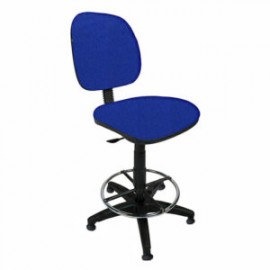 Silla Cajero sin Brazos Regia 1007 Aro cromado con Regatón Tela Mini Electrico