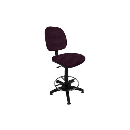 Silla Cajero sin Brazos Regia 1007 Aro Cromado con Regaton Tela Stella Color Violeta