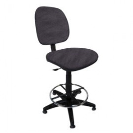 Silla Cajero sin Brazos Regia 1007 Aro Cromado con Regaton Tela Stella Color Stone