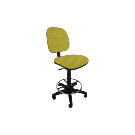 Silla Cajero sin Brazos Regia Aro Cromado 1007 Tela Adison Color Pera