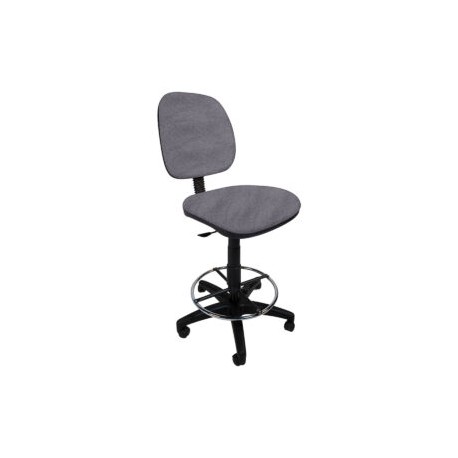 Silla Cajero sin Brazos Regia Aro Cromado 1007 Tela Adison Color Plata