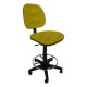 Silla Cajero sin Brazos Regia Aro Cromado 1007 Tela Mini Color Pera