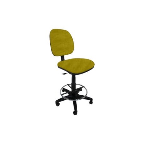 Silla Cajero sin Brazos Regia Aro Cromado 1007 Tela Mini Color Pera