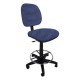 Silla Cajero sin Brazos Regia Aro Cromado 1007 Tela Stella Color Plumbago