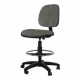 Silla Cajero Tiempo sin Brazos Aro Cromado 3507 Tela Mini Acero