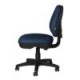 Silla Cajero Tiempo sin Brazos Aro Cromado 3507 Tela Ofik Marino
