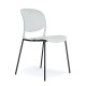 Silla Cajero Tiempo sin Brazos Aro Cromado 3507 Tela Stella Color Azul