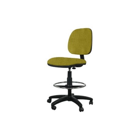 Silla Cajero Tiempo sin Brazos Aro Cromado 3507 Tela Mini Color Pera