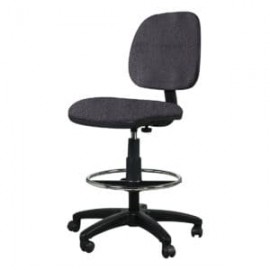 Silla Cajero Tiempo sin Brazos Aro Cromado 3507 Tela Stella Color Stone