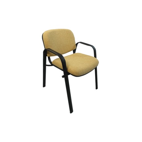 Silla de Visita Allegro con Brazos en Tela Addison Color Mango