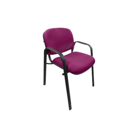 Silla de Visita Allegro con Brazos en Tela Adison Color Fiusha