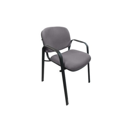 Silla de Visita Allegro con Brazos en Tela Adison Color Grey