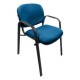 Silla de Visita Allegro con Brazos en Tela Mini Color Pizarra
