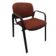 Silla de Visita Allegro con Brazos en Tela Stanley Color Ciruela