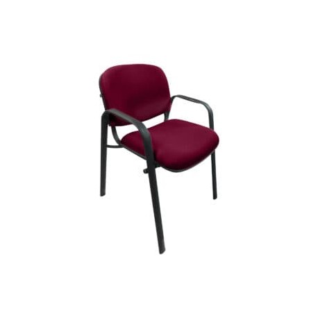 Silla de Visita Allegro con Brazos en Tela Mini Color Cereza