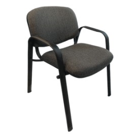 Silla de Visita Allegro con Brazos en Tela Stanley Color Oxford