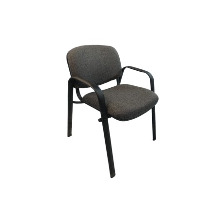 Silla de Visita Allegro con Brazos en Tela Stanley Color Oxford