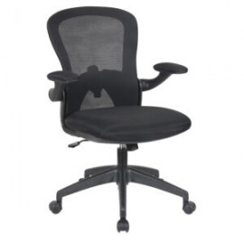 Silla Operativa H6 Mesh y Tela Negro