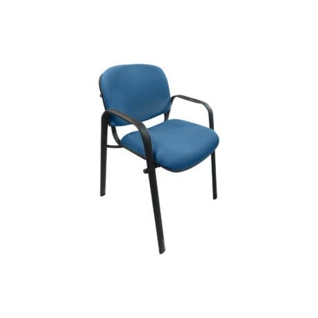 Silla de Visita Allegro con Brazos en Tela Stella Color Azul