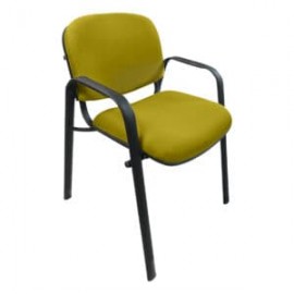 Silla de Visita Allegro con Brazos en Tela Mini Color Pera