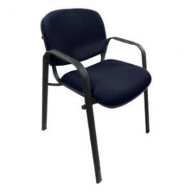 Silla de Visita Allegro con Brazos en Tela Stella Color Marino