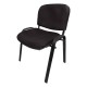 Silla de Visita Allegro con Brazos en Tela Stella Color negro