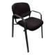 Silla de Visita Allegro con Brazos en Tela Stella Color Oxford
