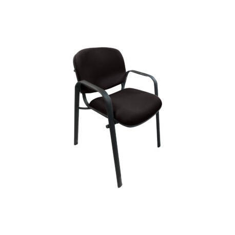 Silla de Visita Allegro con Brazos en Tela Stella Color Oxford