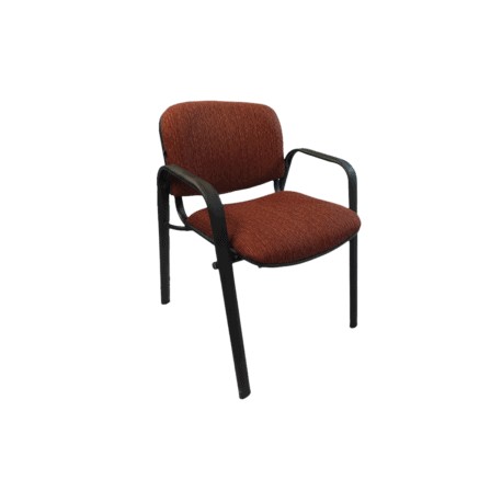 Silla de Visita Allegro con Brazos en Tela Stanley Color Ciruela