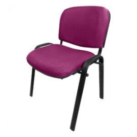 Silla de Visita Allegro sin Brazos en Tela Adison Color Fiusha