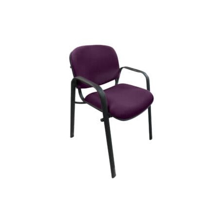 Silla de Visita Allegro con Brazos en Tela Stella Color Uva